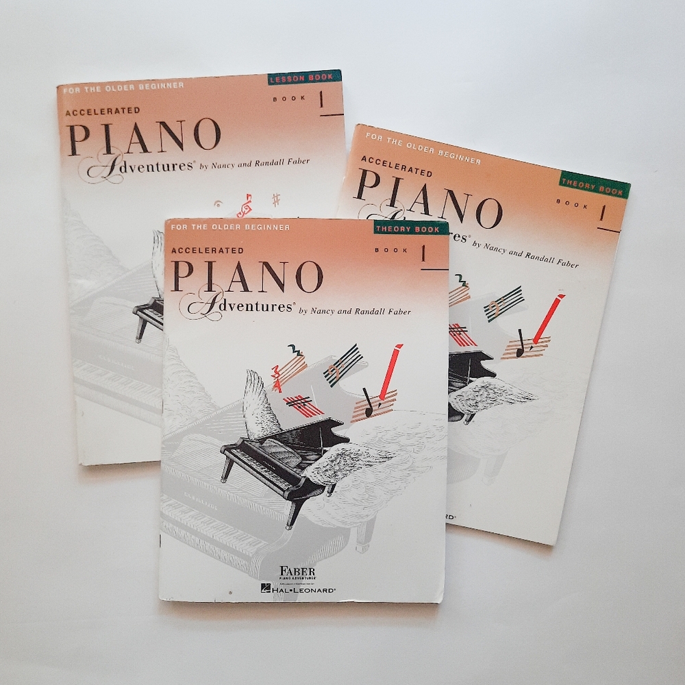 Bundle Accelerated Piano Adventures For The Older Beginner Lesson & Theory Books
